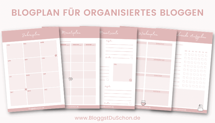 Erfolgreicher Bloggen mit einem Blogplan